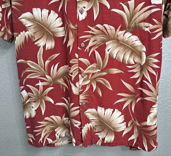 Campia Moda Maroon Hawaiian Shirt    Size M - Picture 3 of 13